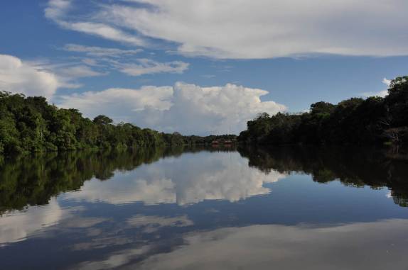 Enttrando na belíssima Reserva do Mamirauá, na região de Tefé, no Amazonas